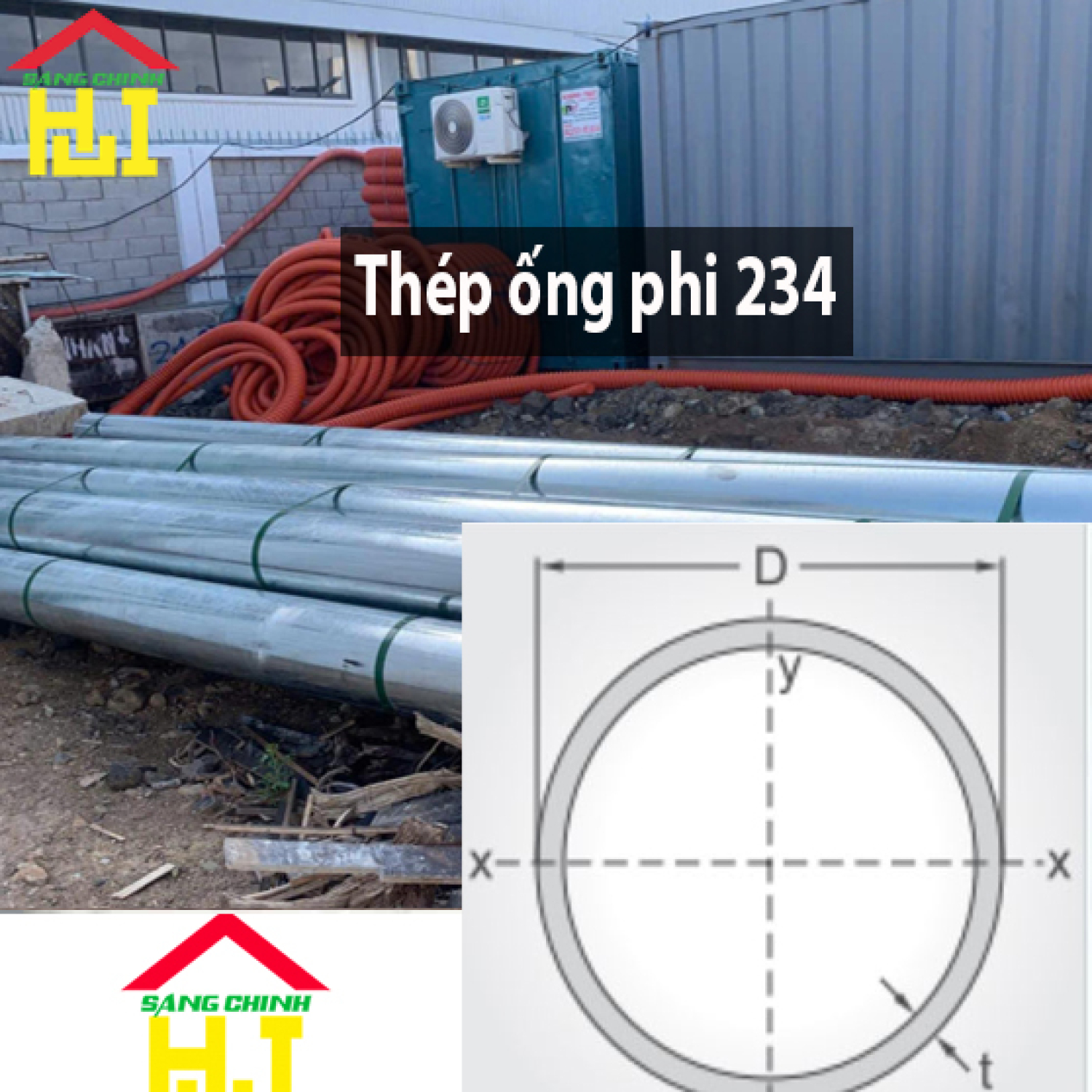 Thép ống phi 234