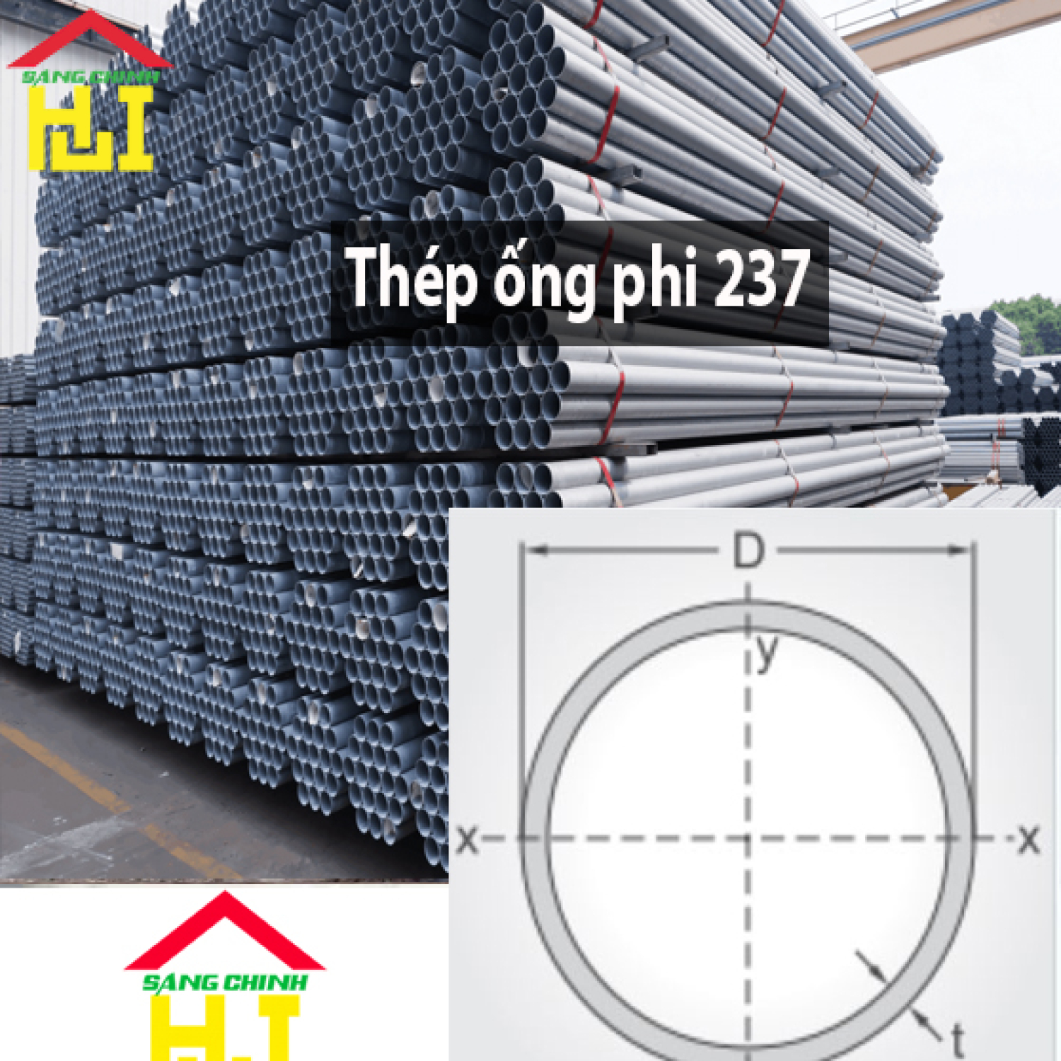 Thép ống phi 237