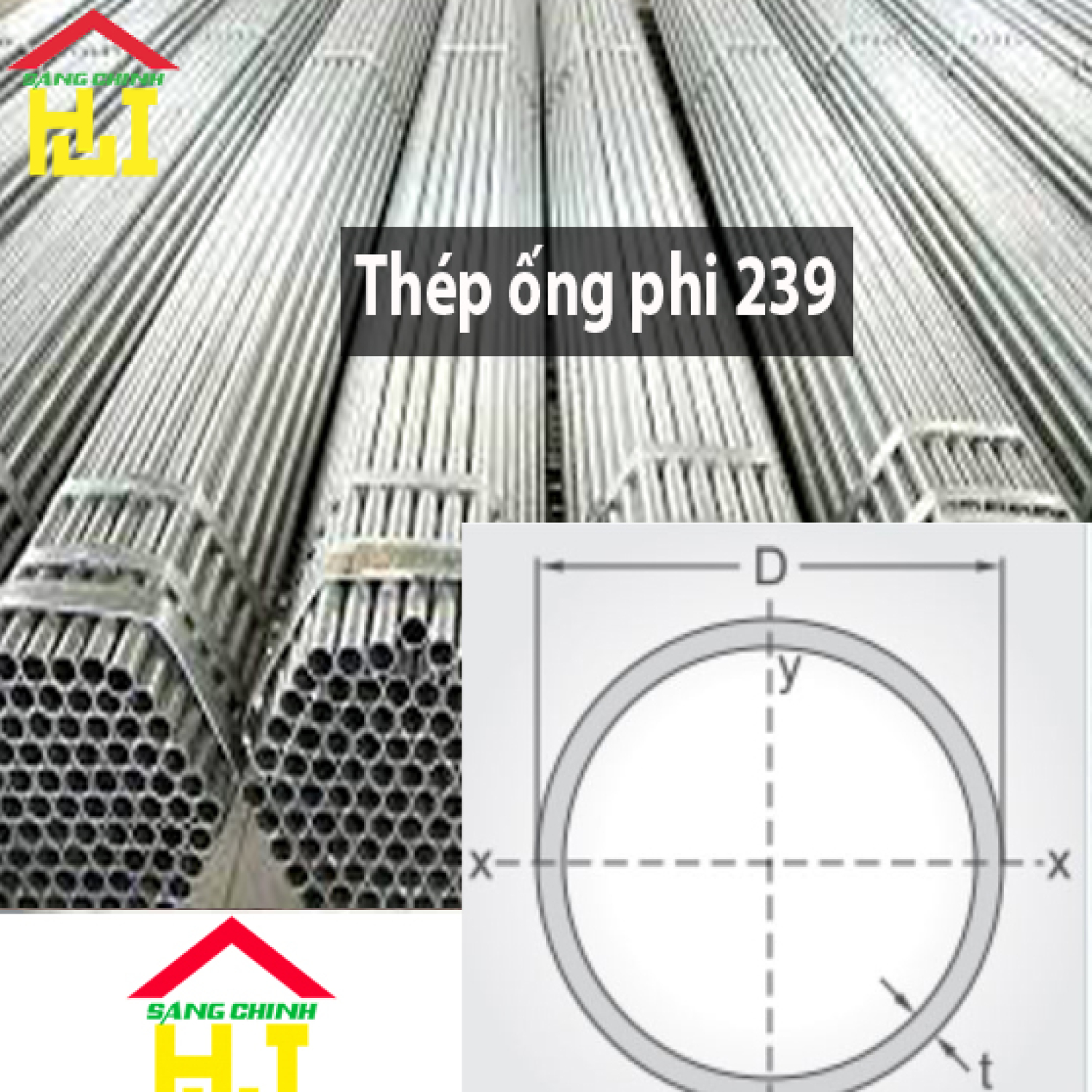 Thép ống phi 239