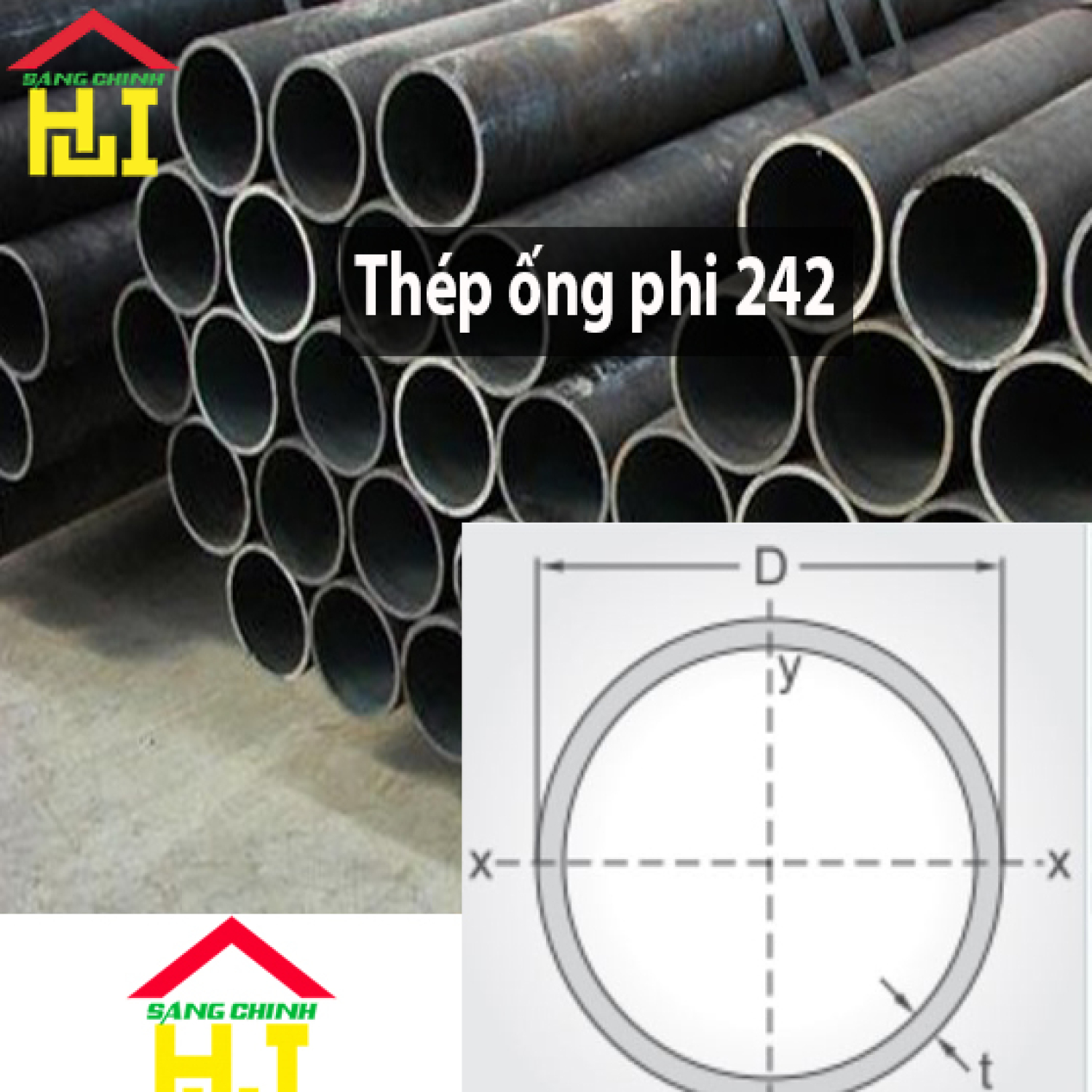 Thép ống phi 242