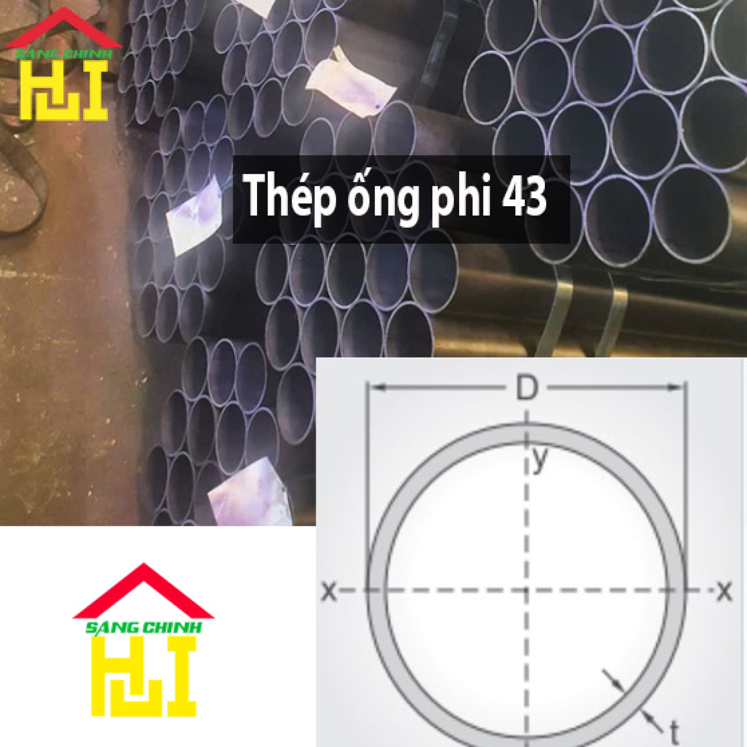 Thép ống phi 43
