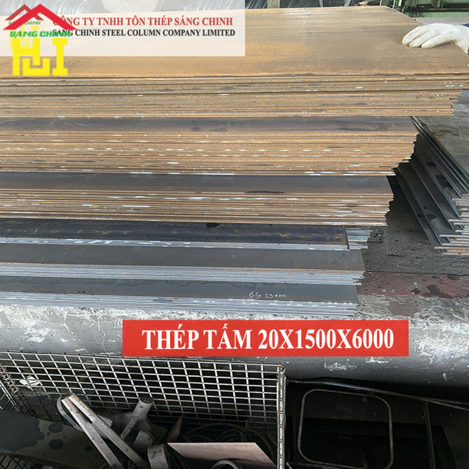 Thép tấm SS400/Q235B/A36 20 x 1500 x 6000