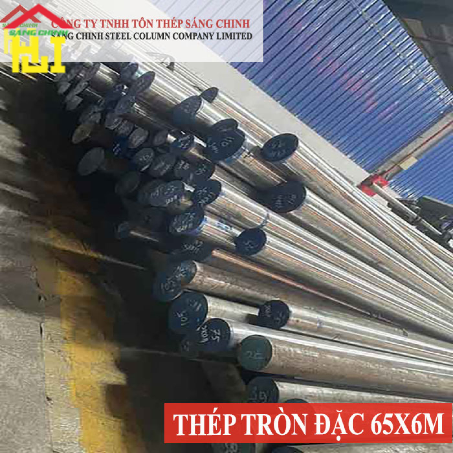 Thép tròn đặc phi 65 x 6m