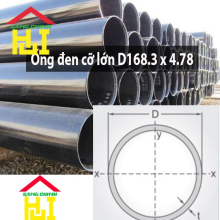 Ống đen cỡ lớn D168.3 x 4.78