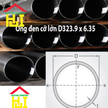 Ống đen cỡ lớn D323.9 x 6.35