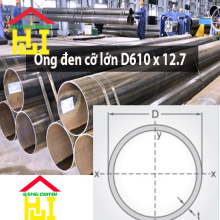 Ống đen cỡ lớn D610 x 12.7
