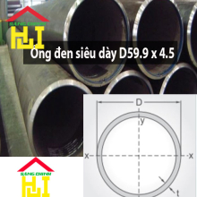 Ống đen siêu dày D59.9 x 4.5