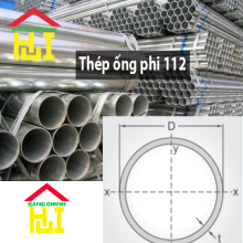 Thép ống phi 112
