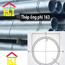 Thép ống phi 163