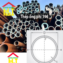 Thép ống phi 196