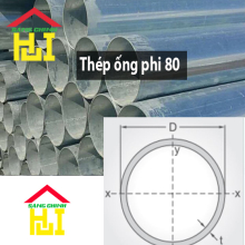 Thép ống phi 80