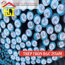 Thép tròn đặc phi 25 x 6m
