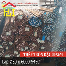 Thép tròn đặc phi 30 x 6m