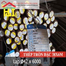 Thép tròn đặc phi 42 x 6m