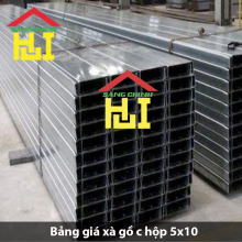 Bảng giá xà gồ c hộp 5x10