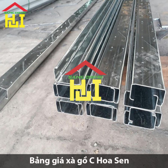Bảng giá xà gồ C Hoa Sen
