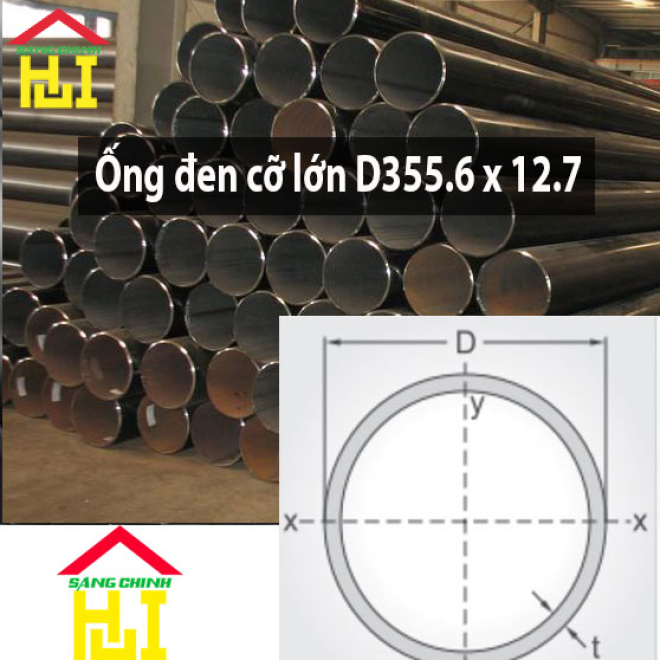 Ống đen cỡ lớn D355.6 x 12.7