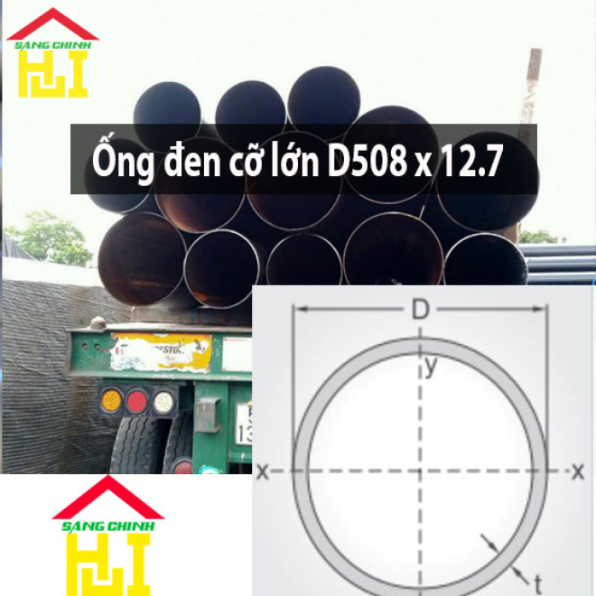 Ống đen cỡ lớn D508 x 12.7