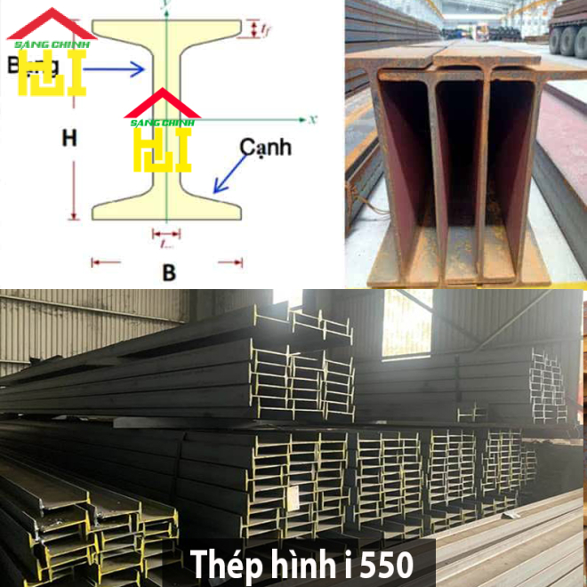 Thép hình i 550