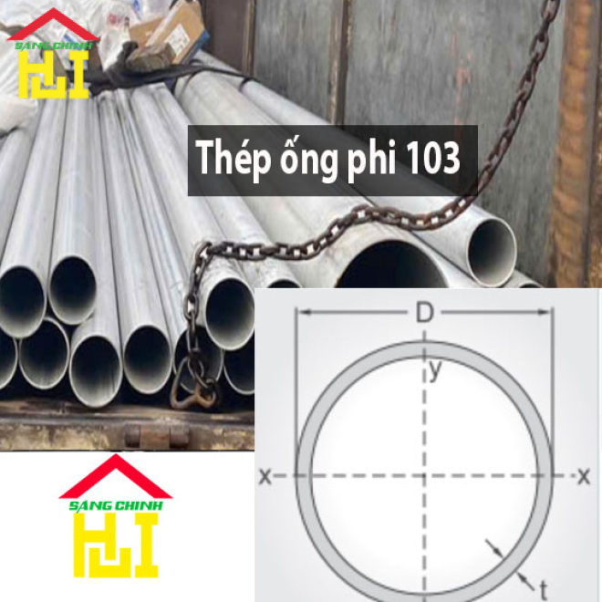 Thép ống phi 103