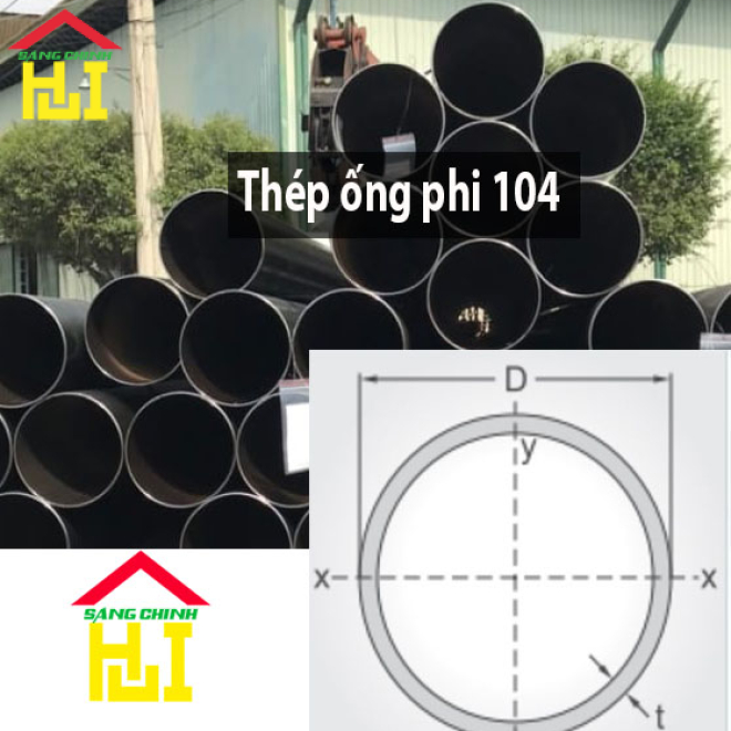 Thép ống phi 104