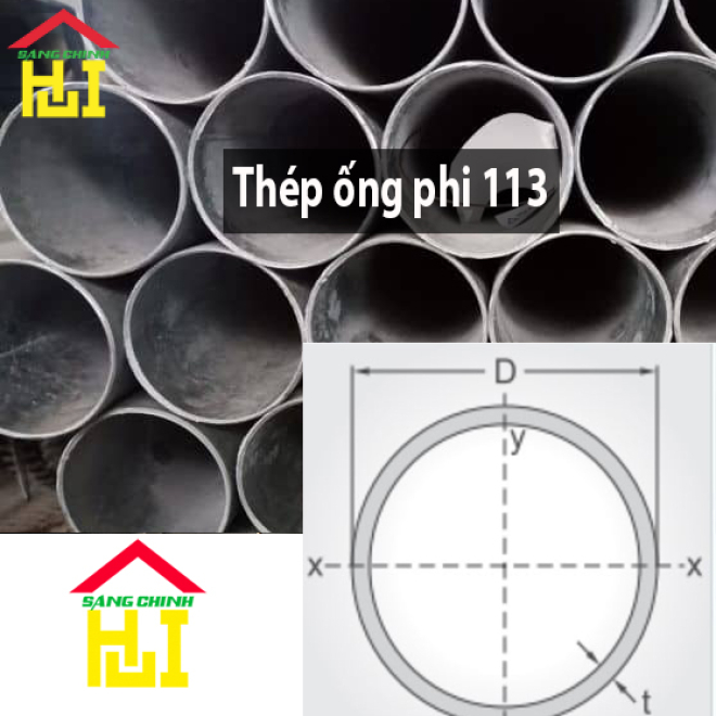 Thép ống phi 113