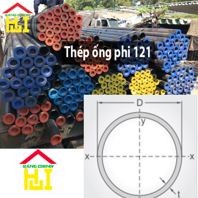 Thép ống phi 121