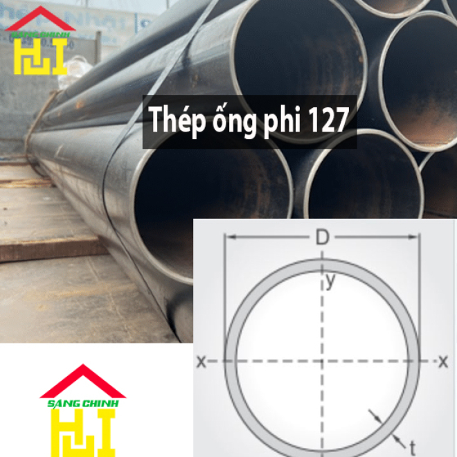 Thép ống phi 127