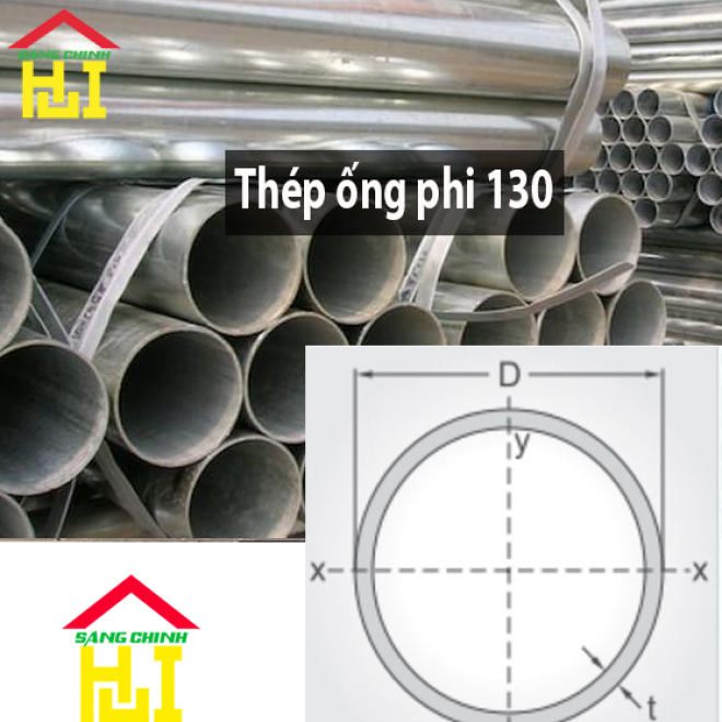 Thép ống phi 130