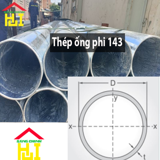 Thép ống phi 143