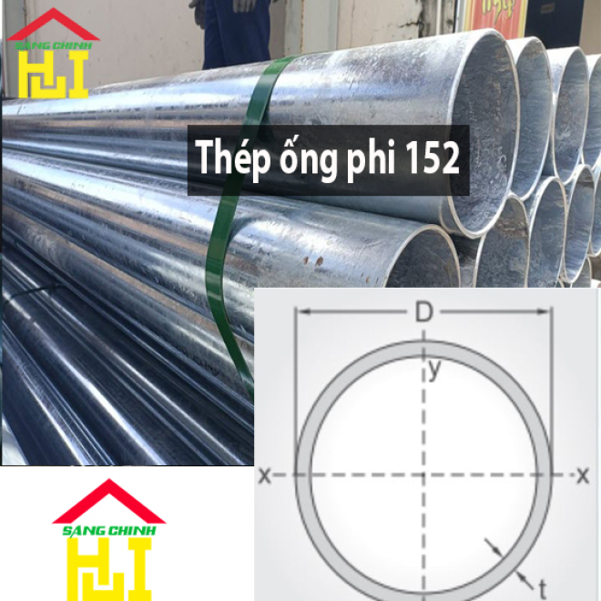 Thép ống phi 152