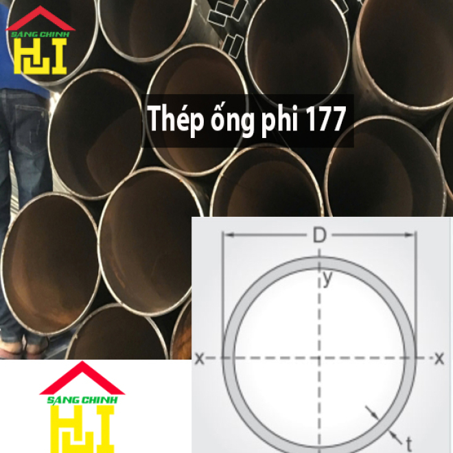 Thép ống phi 177