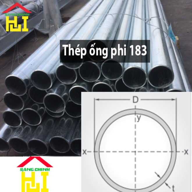 Thép ống phi 183