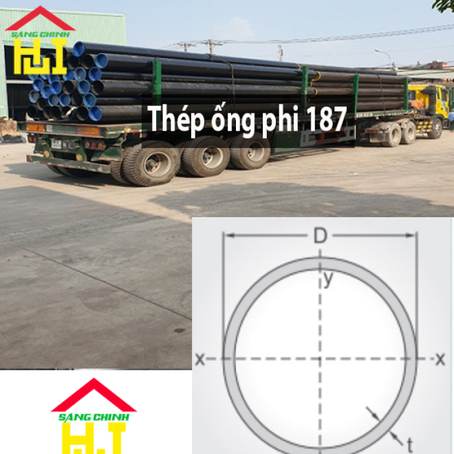 Thép ống phi 187
