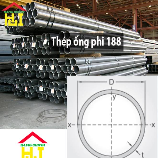 Thép ống phi 188