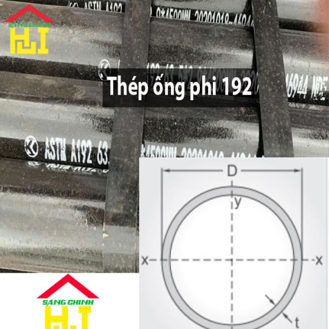 Thép ống phi 192