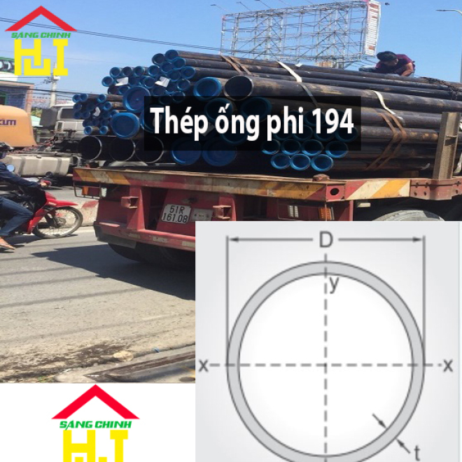 Thép ống phi 194