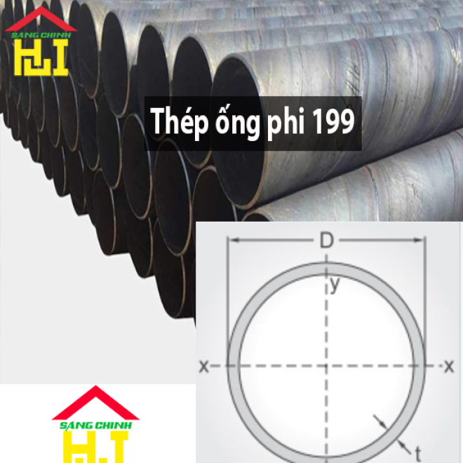 Thép ống phi 199