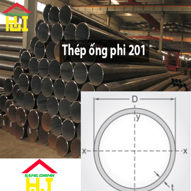 Thép ống phi 201