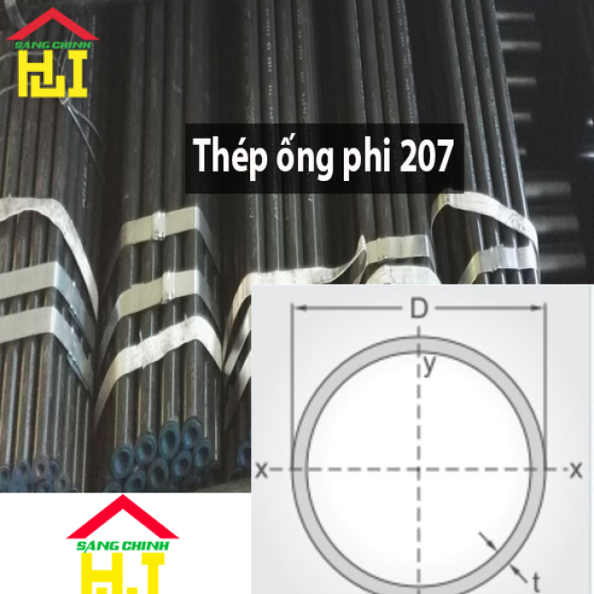 Thép ống phi 207