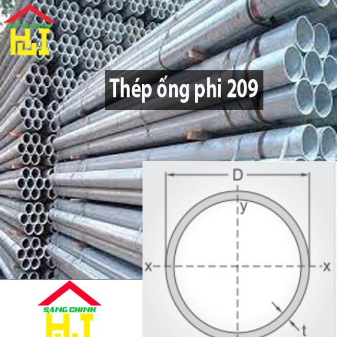 Thép ống phi 209