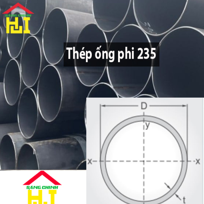 Thép ống phi 235