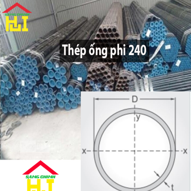 Thép ống phi 240