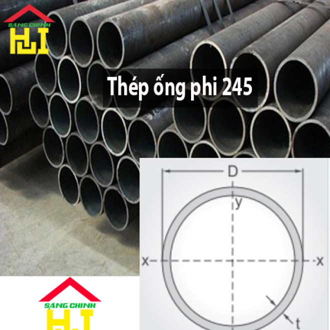 Thép ống phi 245