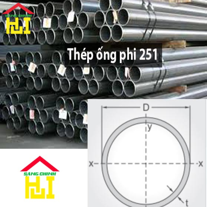 Thép ống phi 251