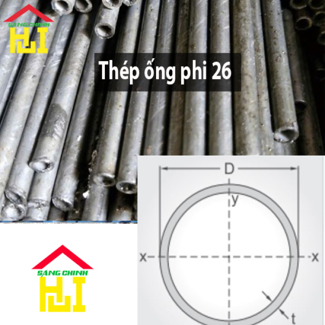 Thép ống phi 26