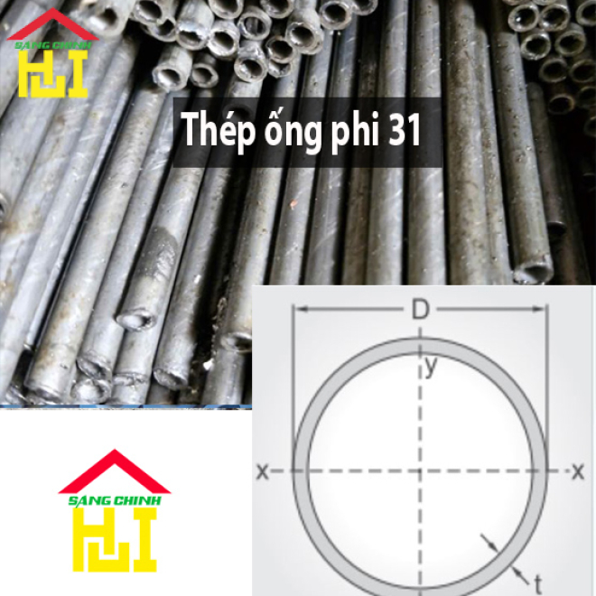 Thép ống phi 31