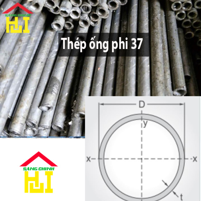 Thép ống phi 37