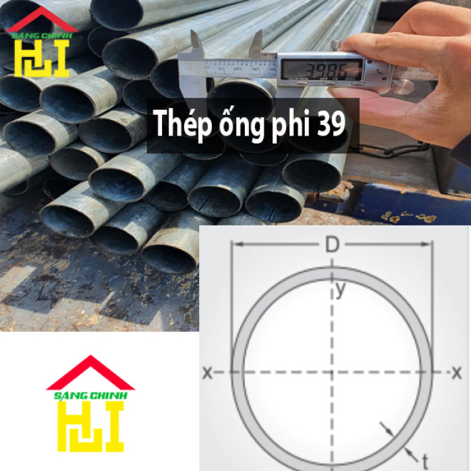 Thép ống phi 39