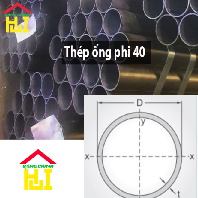 Thép ống phi 40